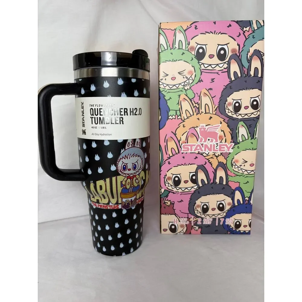 Stanley 40oz Custom Labubu Black Quencher H2.0 Tumbler - Picture 9 of 9
